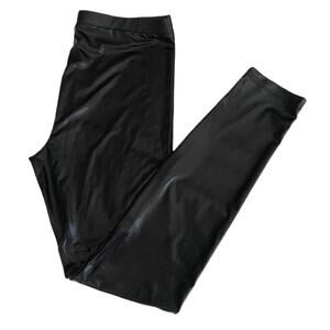 Ten Sixty Sherman Girls Shiny Faux Leather Leggings Sz XL/Extra Large Black NWT